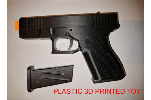 Plastick 3D printed toy gun